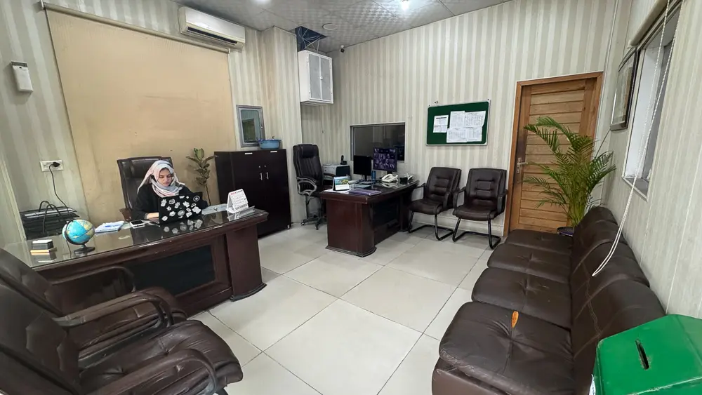 Interior view of the AISD faculty office