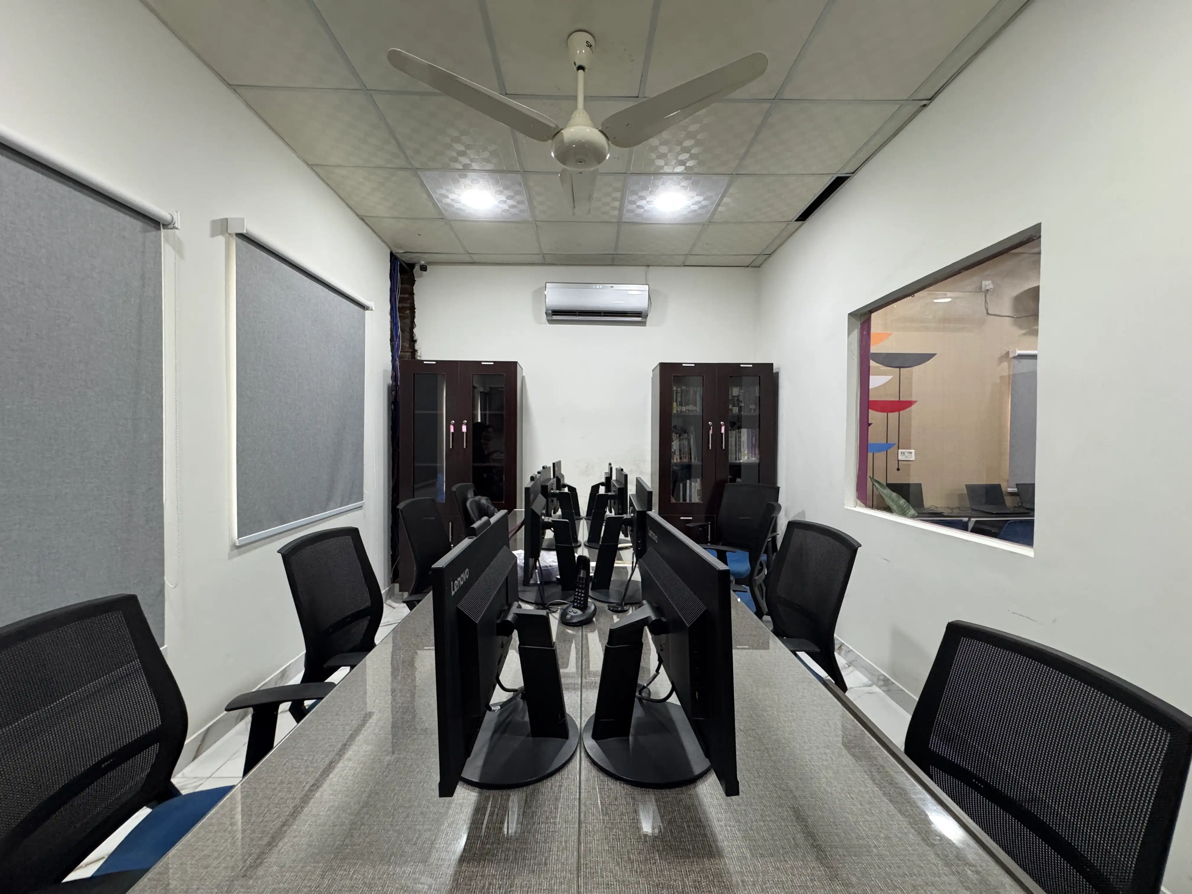 Professional office corridor at the center